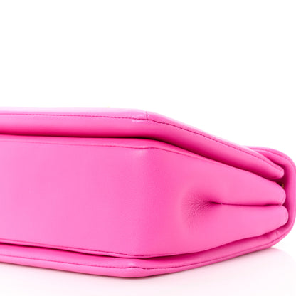 Valentino Garavani Nappa One Stud Chain Clutch Pink PP 9 of 9