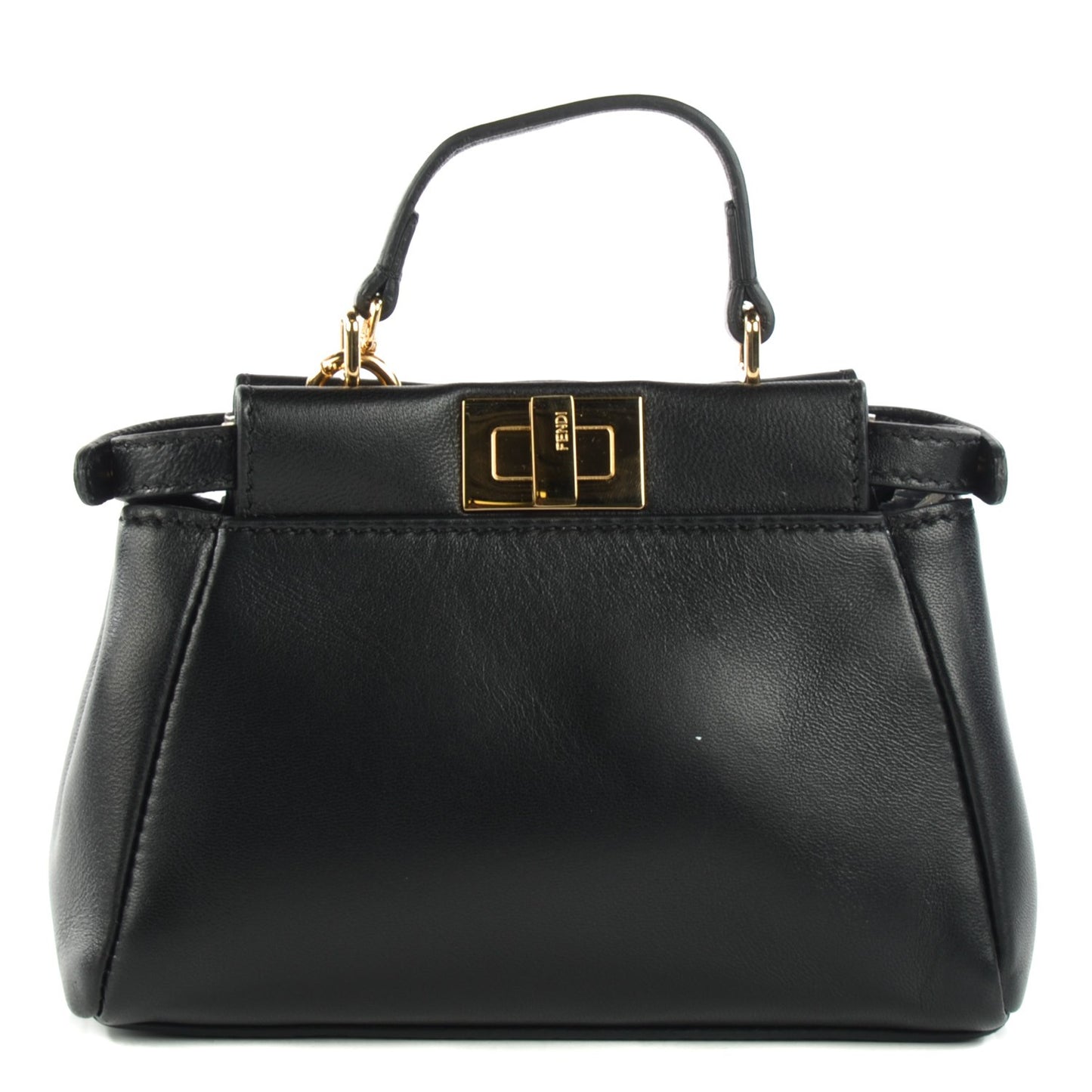 Nappa Micro Peekaboo Iconic Satchel Black