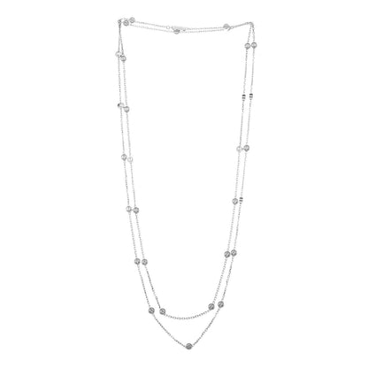 Cartier 18K White Gold Long Station LOVE Necklace 2 of 6