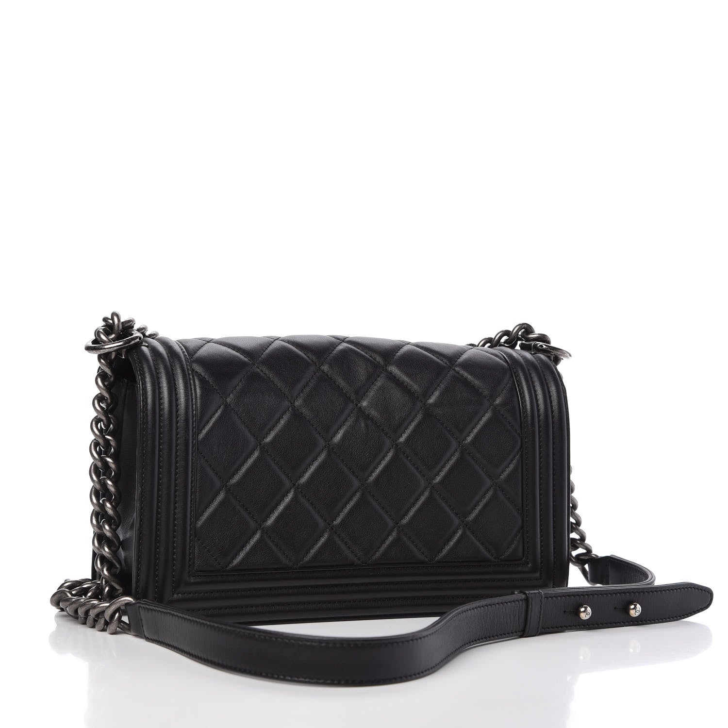 Chanel Calfskin Quilted Medium Boy Flap Black 3 of 13