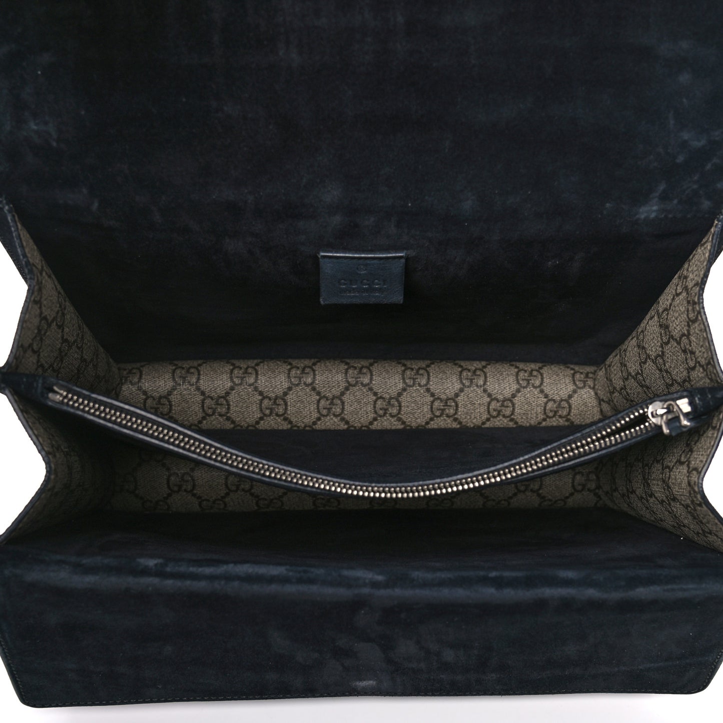 GG Supreme Monogram Medium Dionysus Shoulder Bag Black