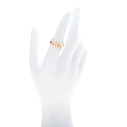 Hermes 18K Rose Gold PM Collier De Chien Ring 53 6.5 2 of 4