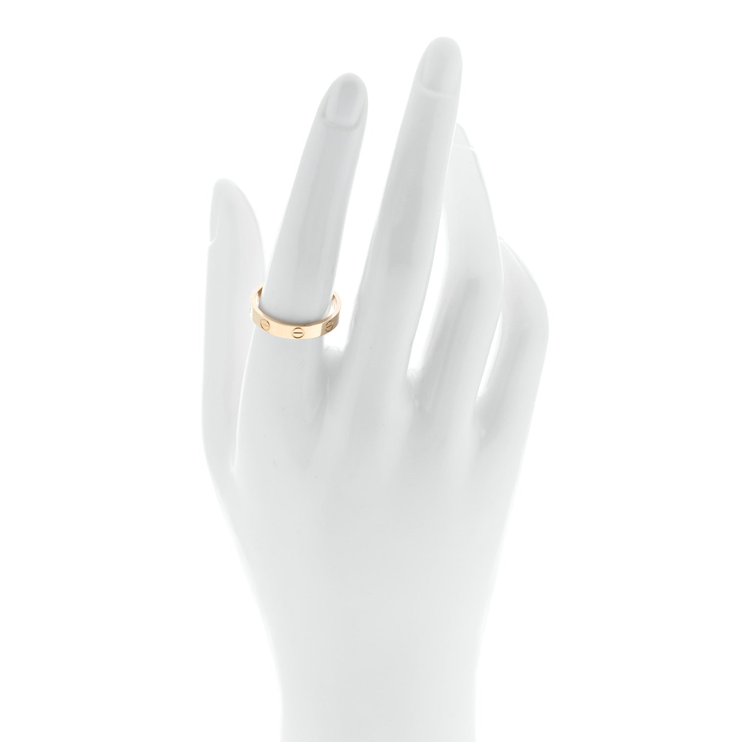 Cartier 18K Yellow Gold 3.5mm LOVE Wedding Band Ring 57 8 2 of 4