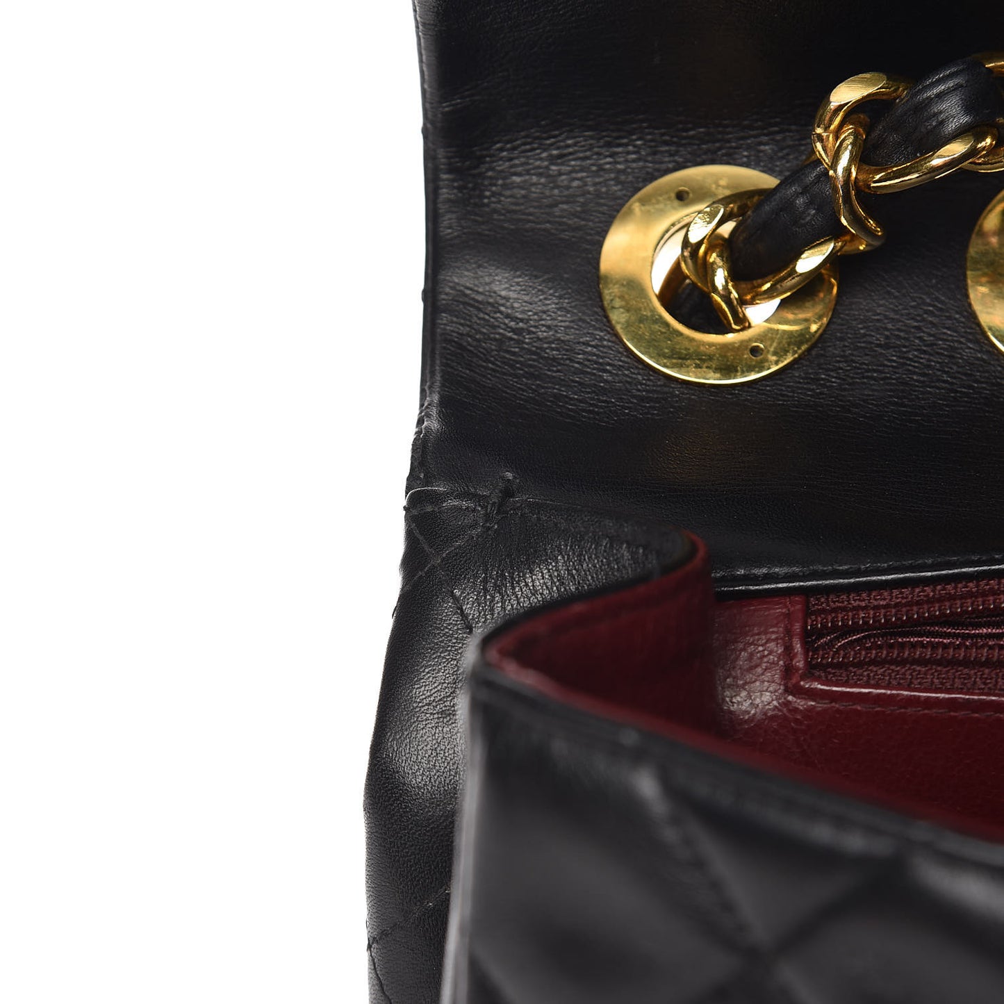 Lambskin Quilted XL Jumbo Single Flap Black