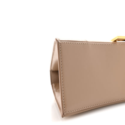 Balenciaga Shiny Box Calfskin Small Hourglass Top Handle Bag Sand 8 of 9