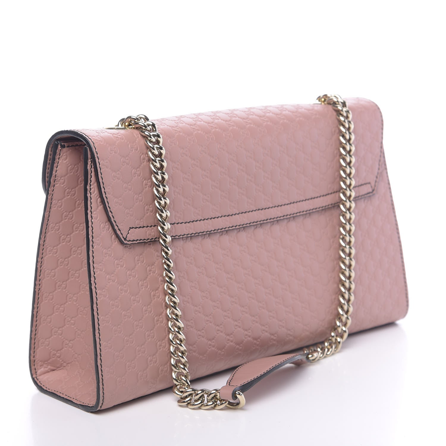 Gucci Microguccissima Medium Emily Chain Shoulder Bag Soft Pink 3 of 12