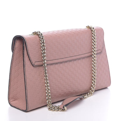 Gucci Microguccissima Medium Emily Chain Shoulder Bag Soft Pink 3 of 12