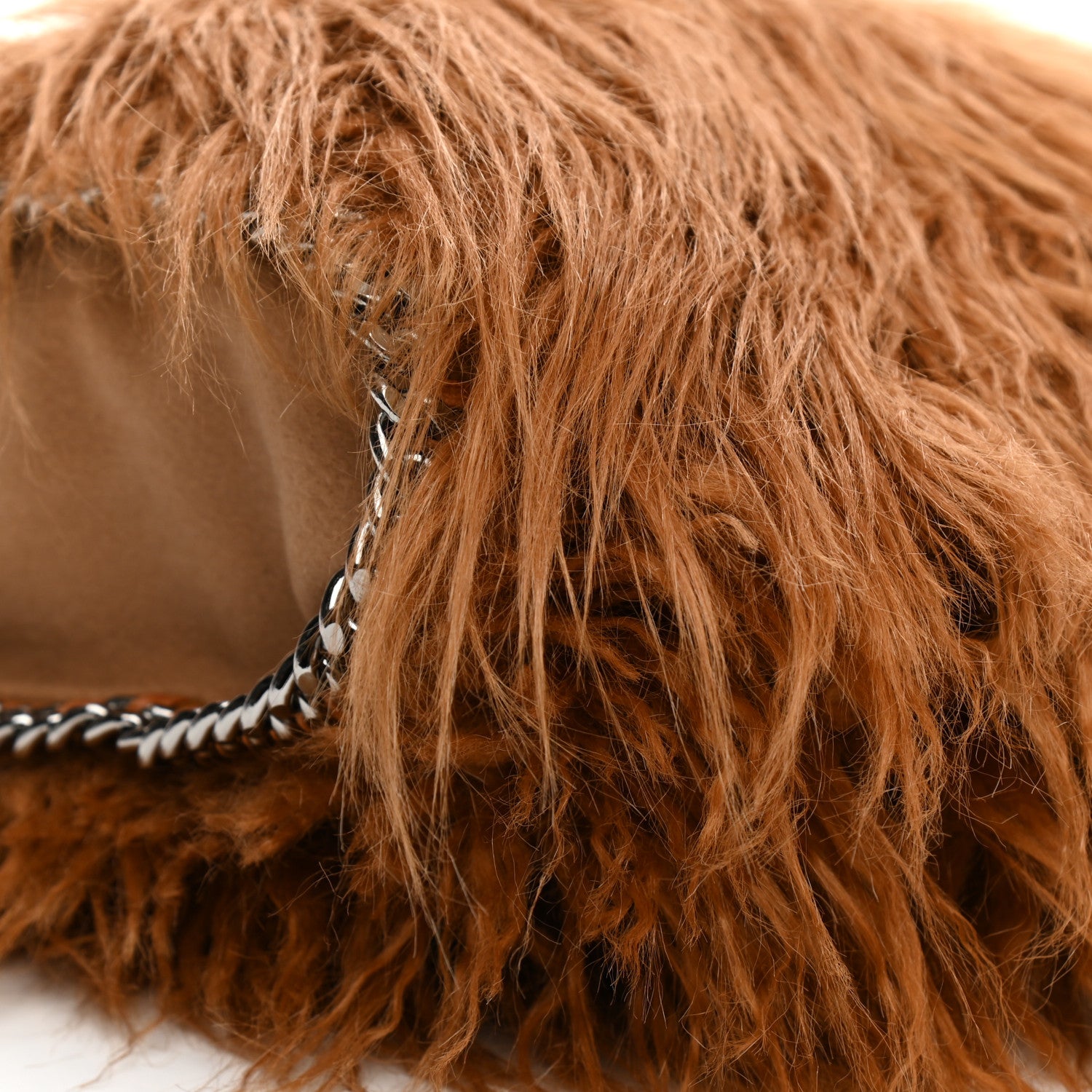 Stella McCartney Eco Fur Mini Falabella Tote Camel 9 of 10