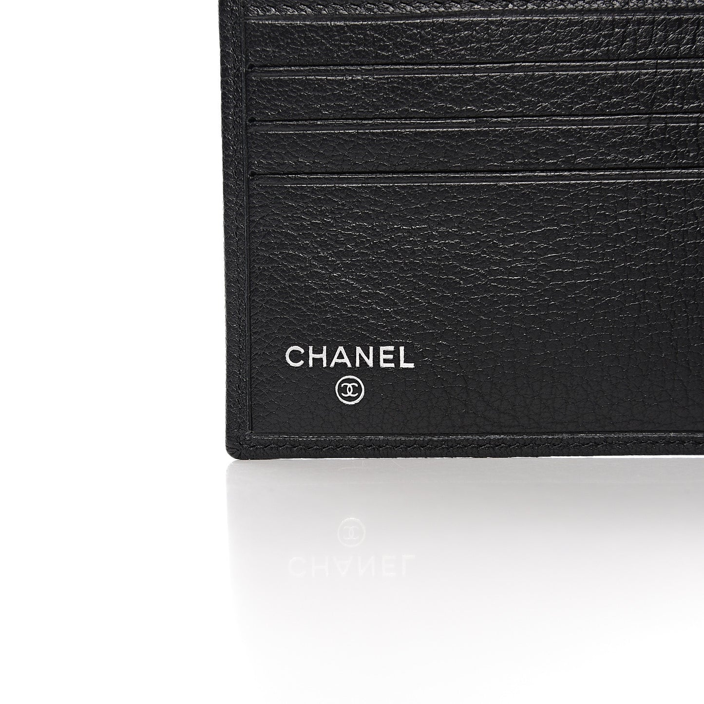 Goatskin Bi-Fold Wallet Black