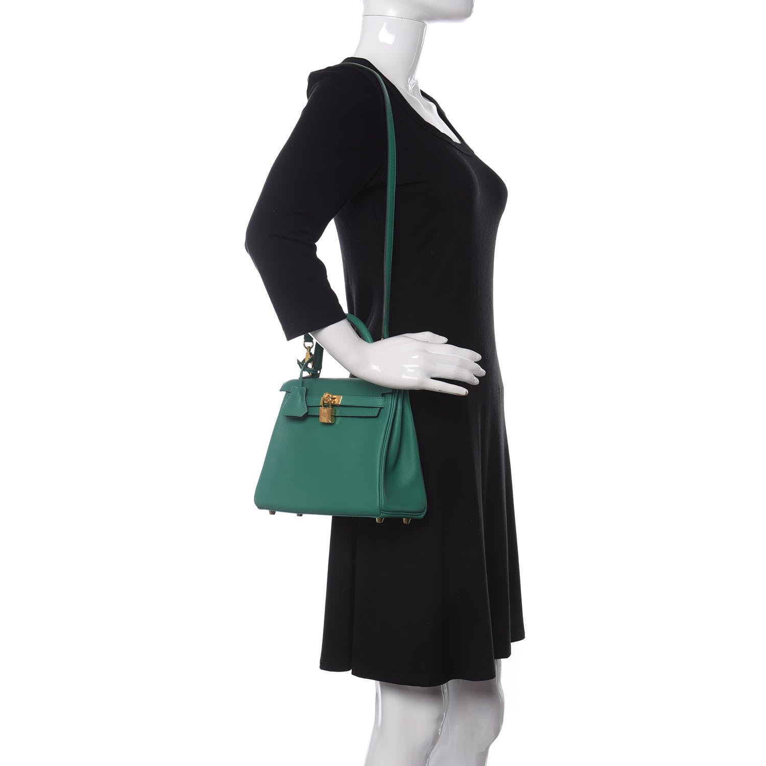 Hermes Swift Kelly Retourne 25 Vert Vertigo 2 of 12