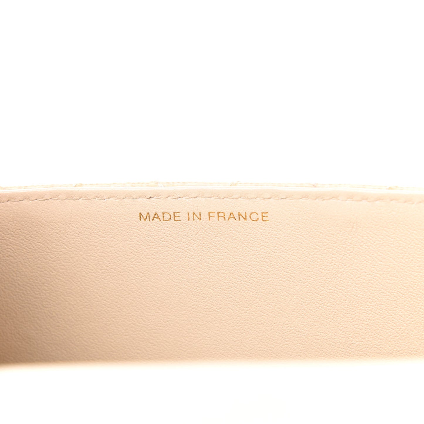 Caviar Stitch Medium Single Flap Beige Clair