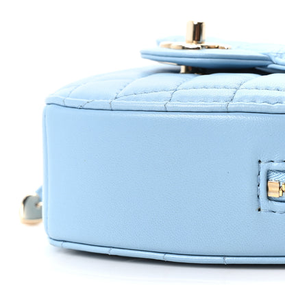 Chanel Lambskin Quilted CC In Love Heart Bag Light Blue 9 of 10