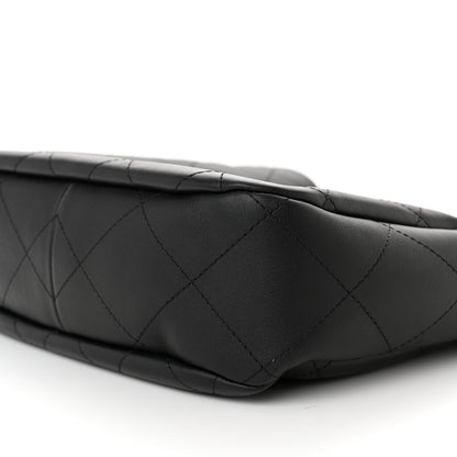 Chanel Calfskin Quilted Framing Chain Hobo Black 10 of 11