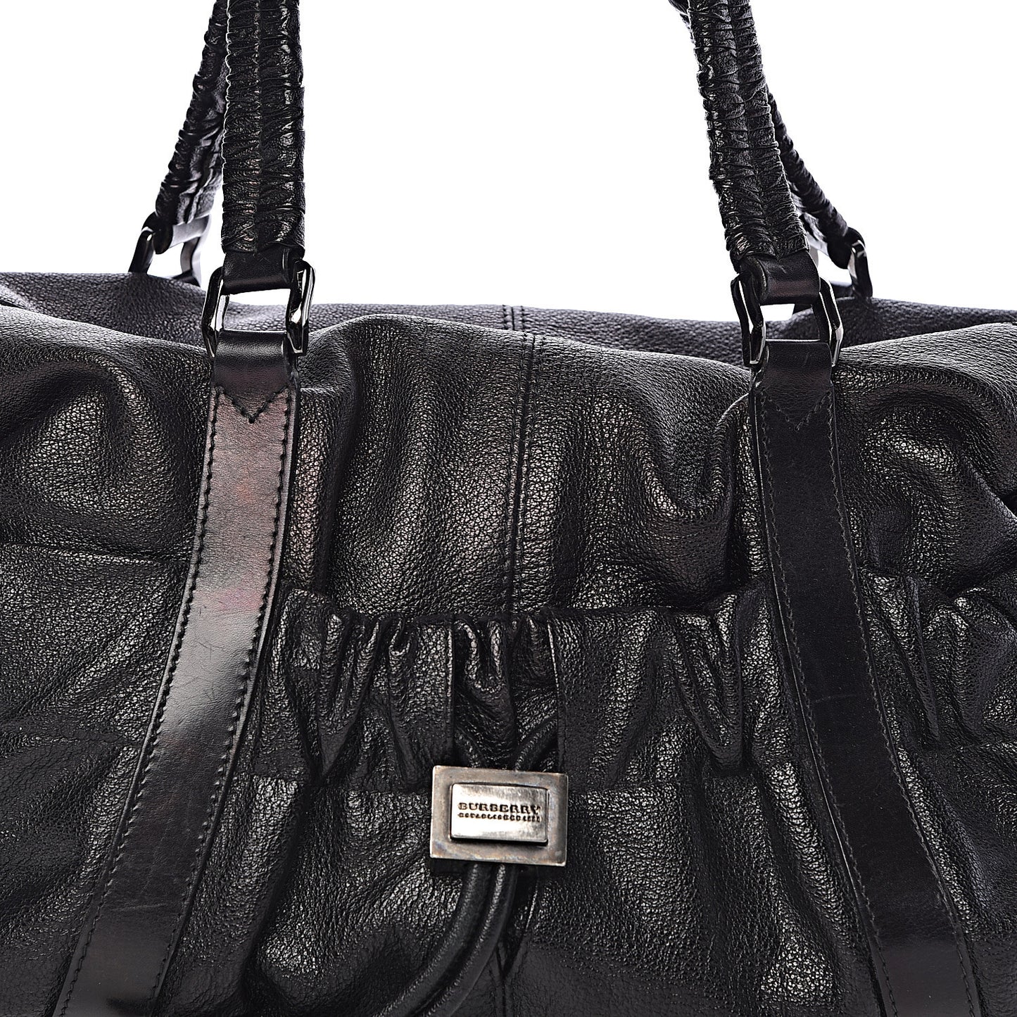 Calfskin Dallinger Satchel Black