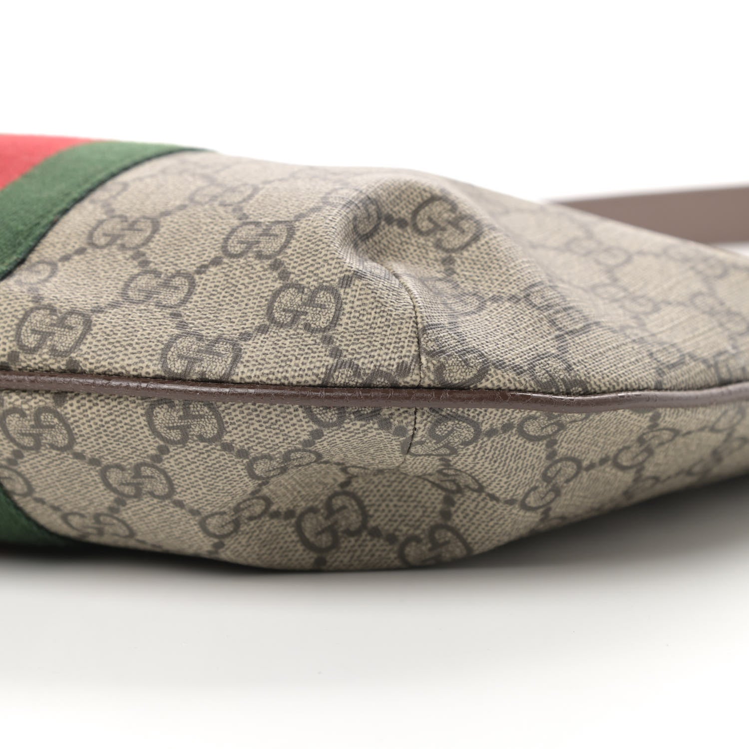 Gucci GG Supreme Monogram Web Small Ophidia Half Moon Hobo Brown 10 of 10