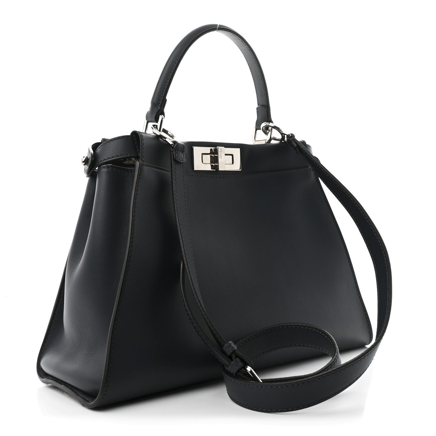 Vitello Seta Shiny Nappa Elaphe Medium Peekaboo Iconic Satchel Notturno Natural