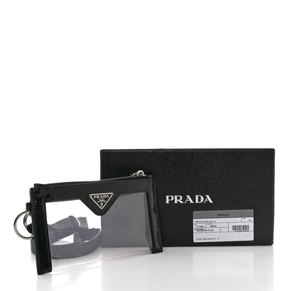 Prada Vernice PVC Card Holder Black 8 of 8