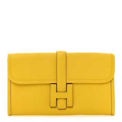 Hermes Swift Jige Elan 29 Clutch Jaune De Naples 1 of 7