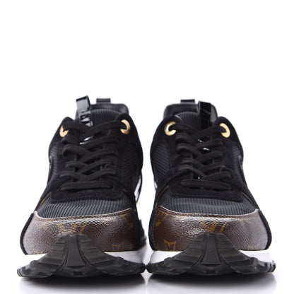 Louis Vuitton Suede Monogram Run Away Sneakers 37.5 Black 2 of 11