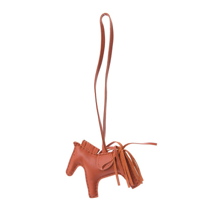 Hermes Milo Lambskin Grigri Rodeo Horse Bag Charm PM Cornaline 1 of 4