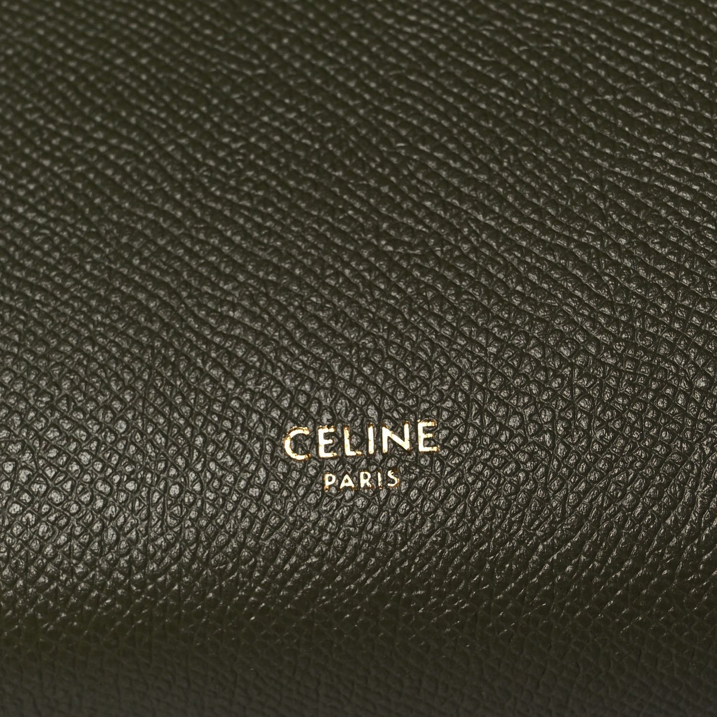 Grained Calfskin Micro Belt Bag Dark Olive