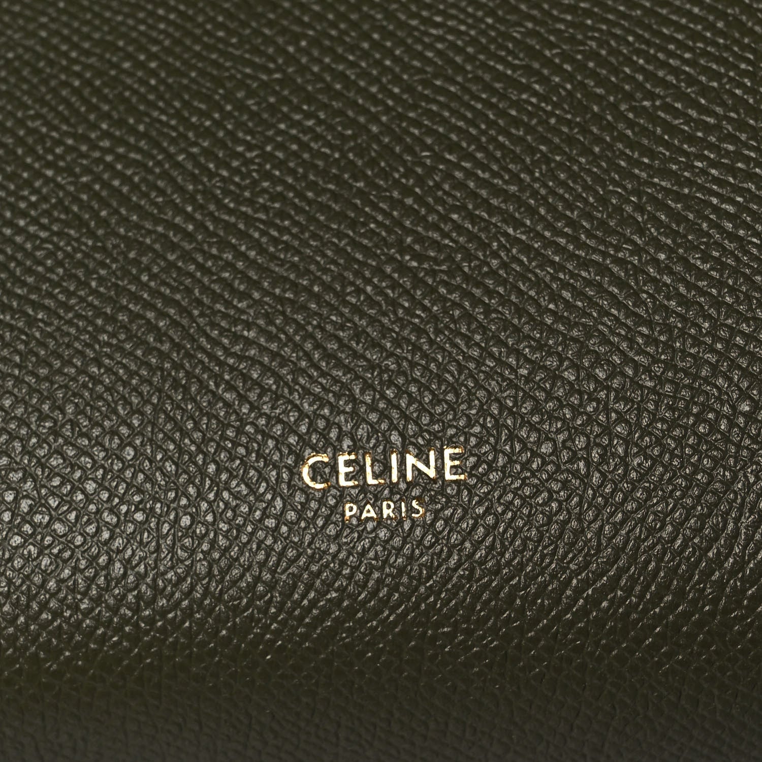 Celine Grained Calfskin Micro Belt Bag Dark Olive 5 of 8