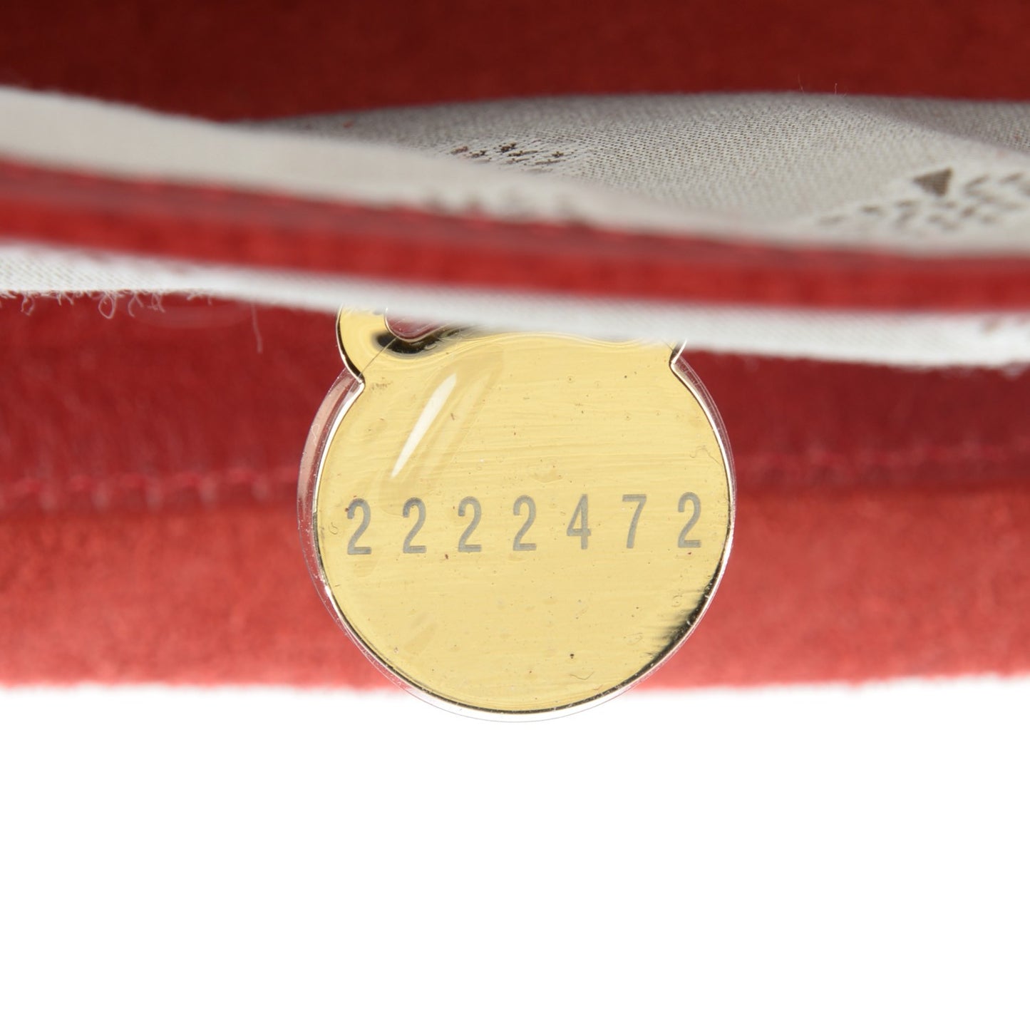 Classic Grain Calfskin Small Lily Red