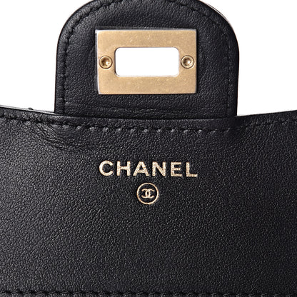 Chanel Aged Calfskin Quilted Reissue Compact Wallet Black 6 of 8
