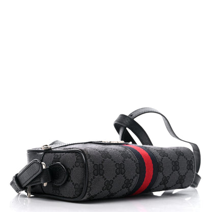 Gucci X BALENCIAGA BB Monogram Web Mini Ophidia Shoulder Bag Black 4 of 10