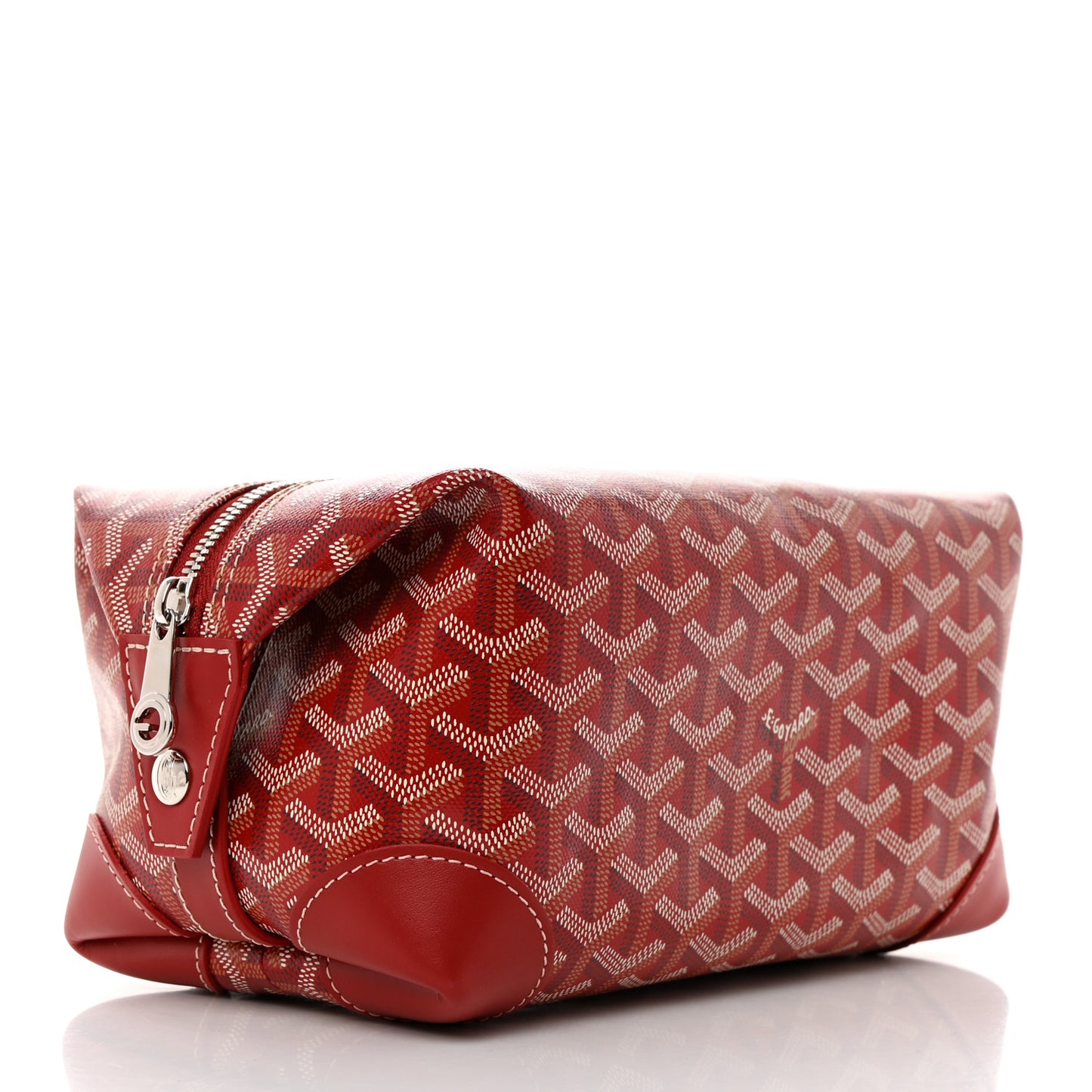 Goyardine Boeing 25 Trousse de Toilette Red