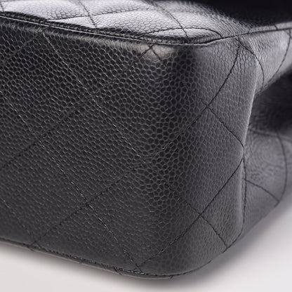 Chanel Caviar Quilted Jumbo Double Flap Black 9 of 9