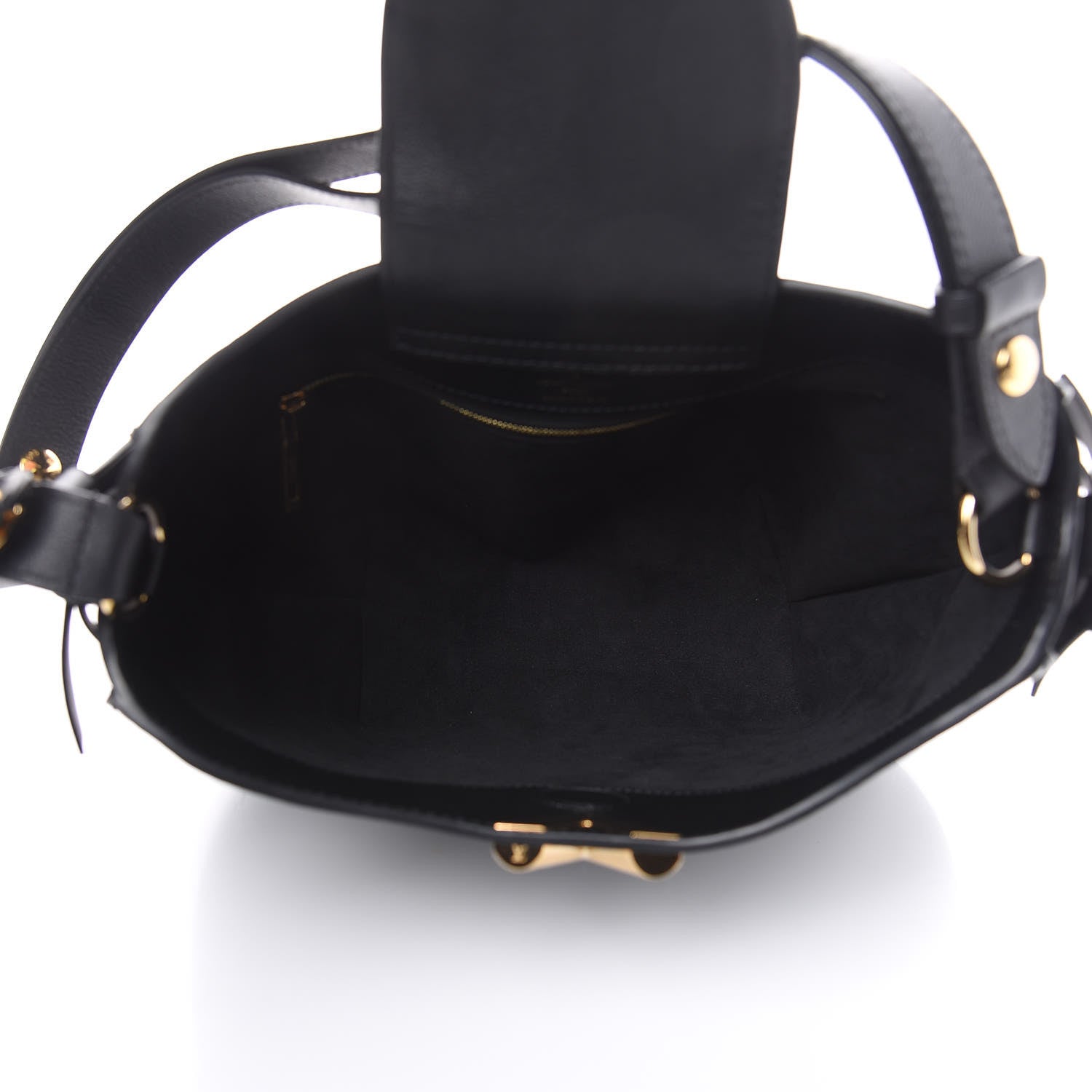 Louis Vuitton Cuir Plume Very Hobo Black 5 of 10
