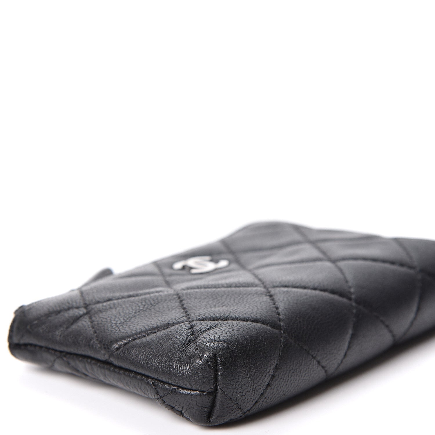 Chanel Lambskin Quilted Key Holder Case Black 7 of 8