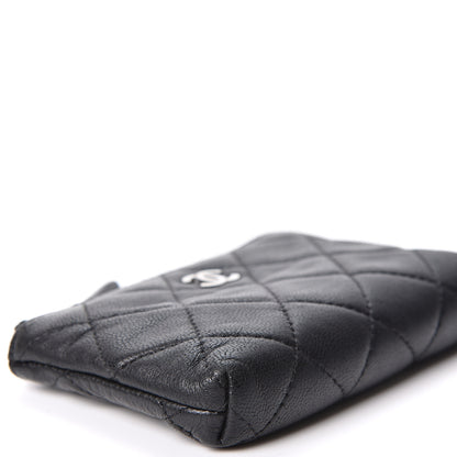 Chanel Lambskin Quilted Key Holder Case Black 7 of 8