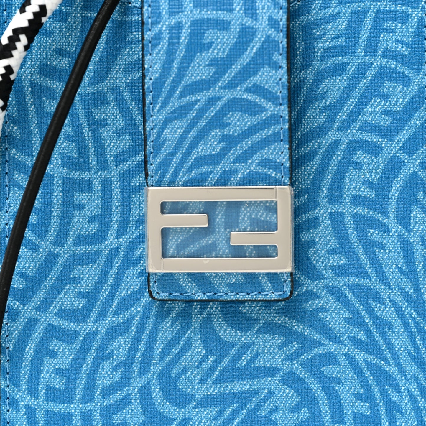 X SARAH COLEMAN Glazed Fabric Micro FF Vertigo Phone Holder Cyber Blue