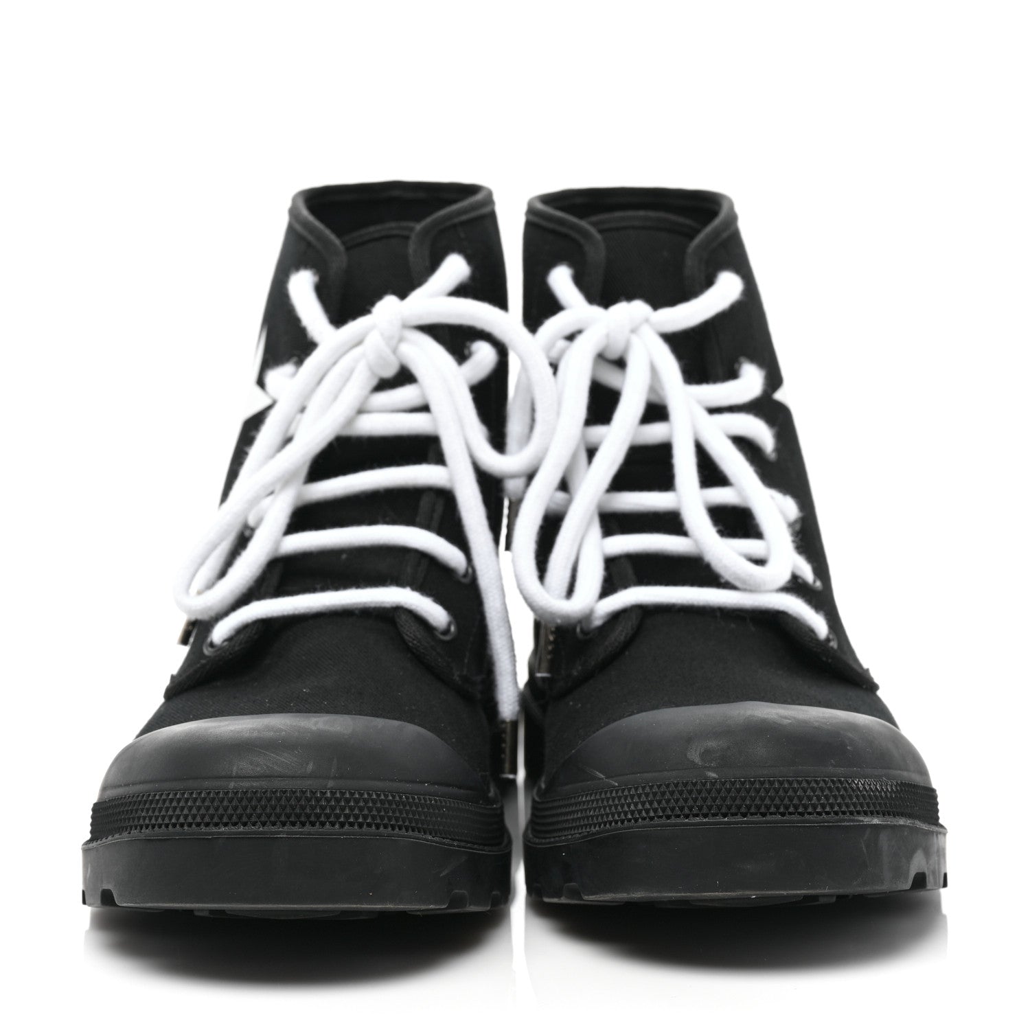 Givenchy Canvas Olympus Star Combat Boots 43 Black 2 of 8