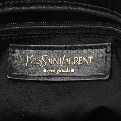 Saint Laurent Crocodile Embossed Patent Large Muse Black 5 of 16