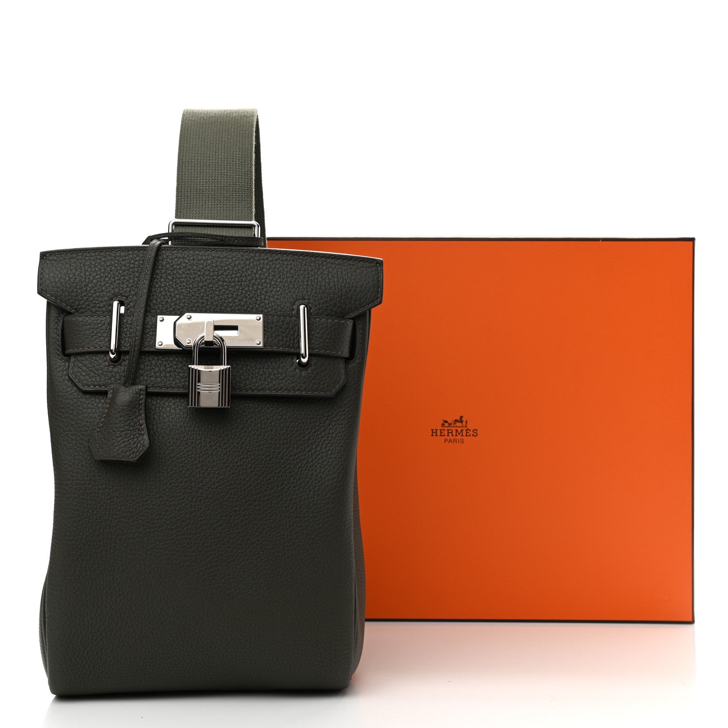 Hermes Togo Hac a Dos PM Backpack Vert De Gris 9 of 9