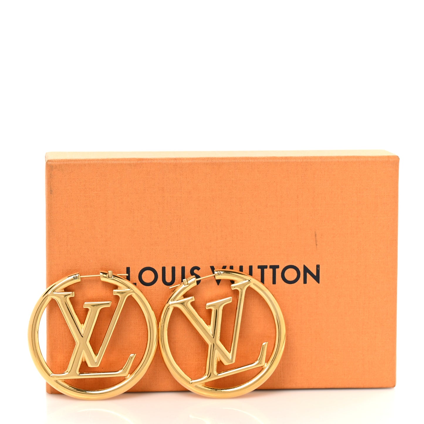 Metal Louise Hoop Earrings Gold