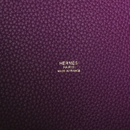 Hermes Taurillon Maurice Picotin Lock 22 MM Anemone 6 of 10
