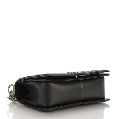 Chanel Calfskin Chevron Quilted Medium Boy Flap Black 4 of 7
