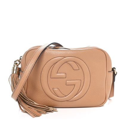 Gucci Pebbled Calfskin Small Soho Disco Bag Camelia 1 of 10