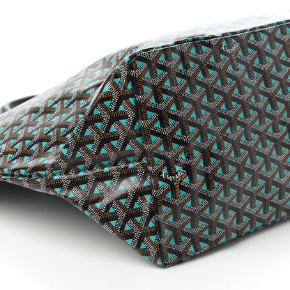 Goyard Goyardine Saint Louis Claire Voie GM Black Blue 6 of 8