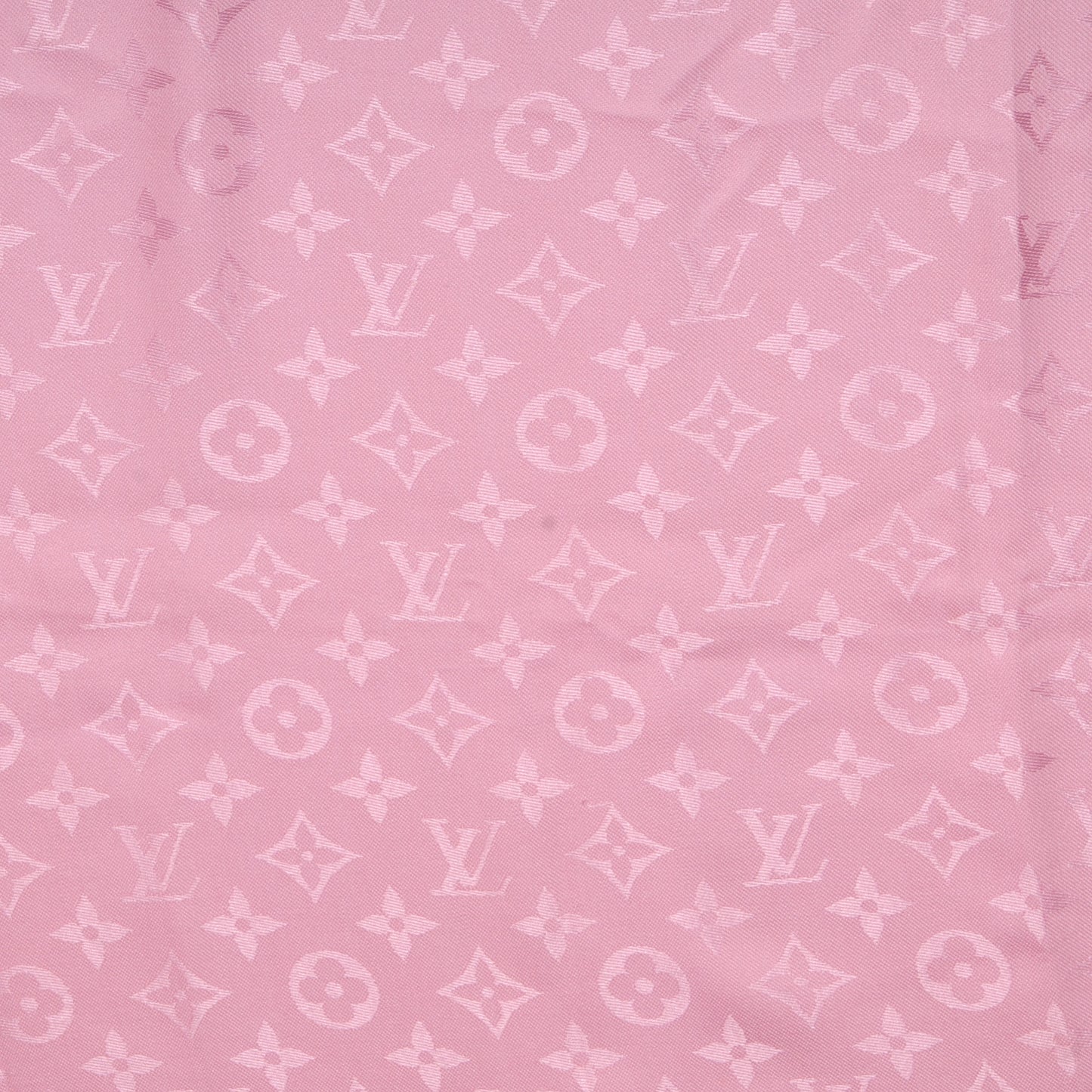 Wool Silk Monogram Shawl Rose Petale