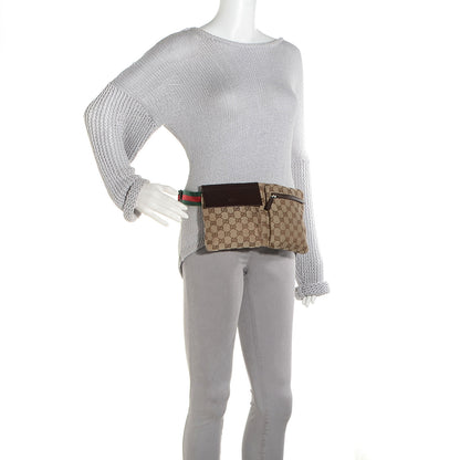 Gucci Monogram Web Belt Bag Dark Brown 2 of 8