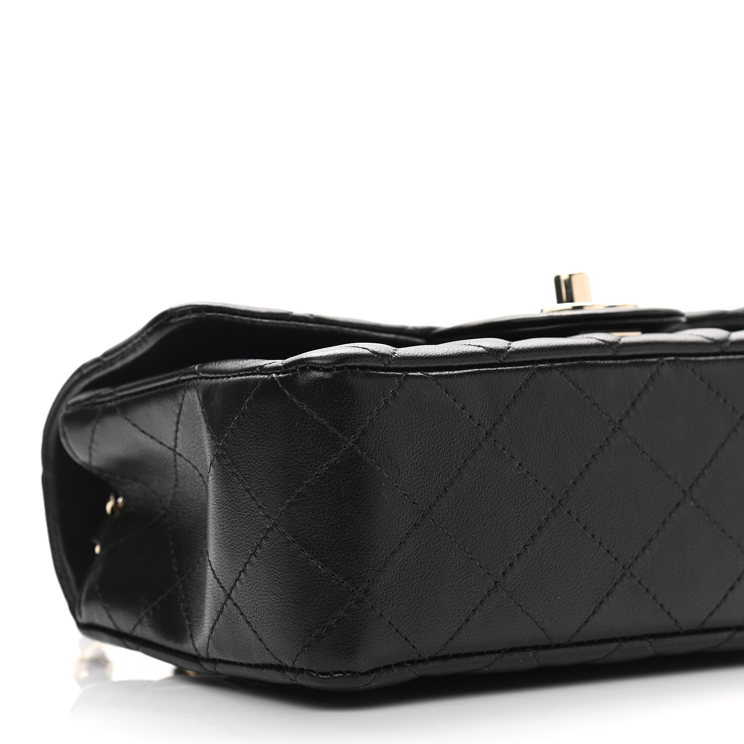 Chanel Lambskin Quilted Mini Rectangular Flap Black 9 of 11
