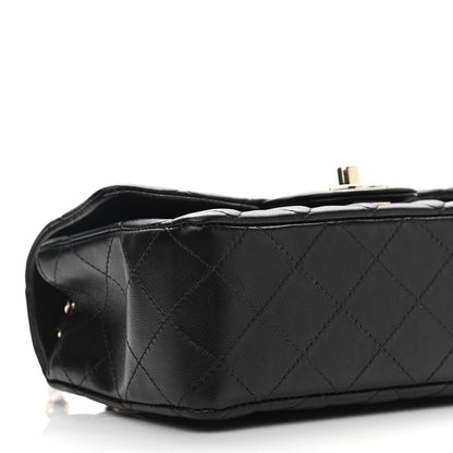 Chanel Lambskin Quilted Mini Rectangular Flap Black 9 of 11