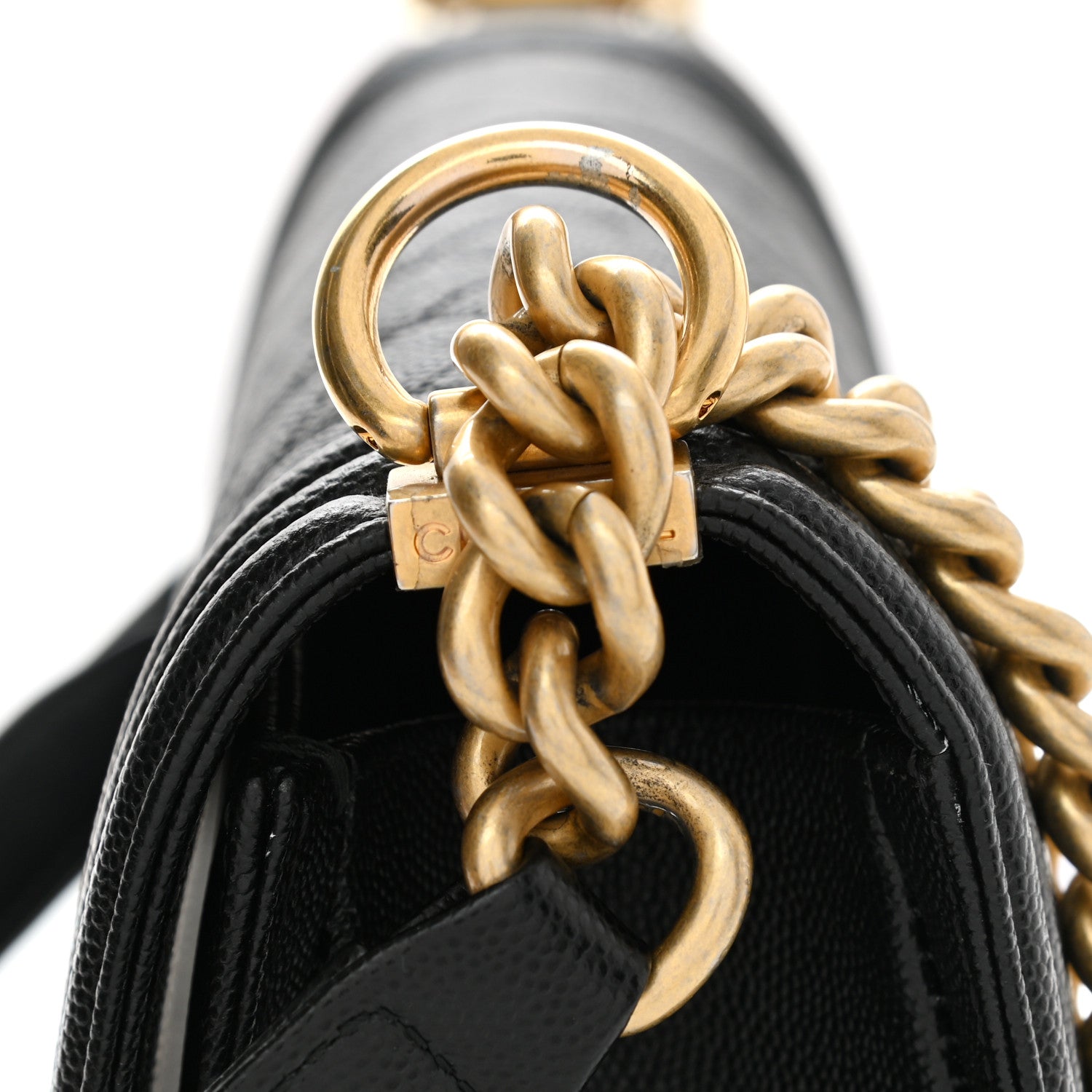Chanel Caviar Quilted Medium Boy Flap Black 10 of 10