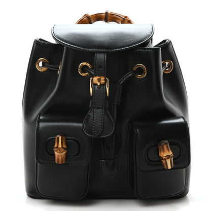 Gucci Calfskin Bamboo Backpack Black 1 of 10