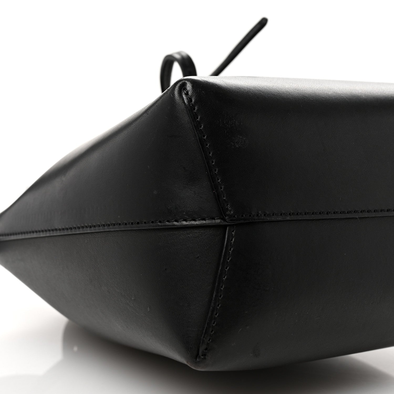 Mansur Gavriel Vegetable Tanned Calfskin Mini Mini Bucket Bag Black Flamma 9 of 10